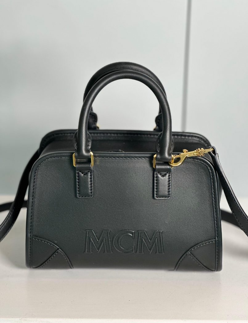 MCM LEATHER BOSTON